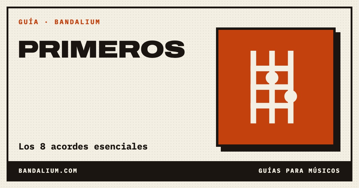 Portada de la guía: 8 acordes de guitarra para principiantes