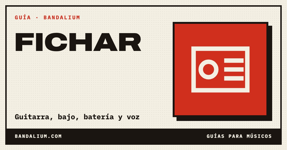 Portada de la guía: Cómo buscar guitarrista, bajista, baterista o cantante para tu banda