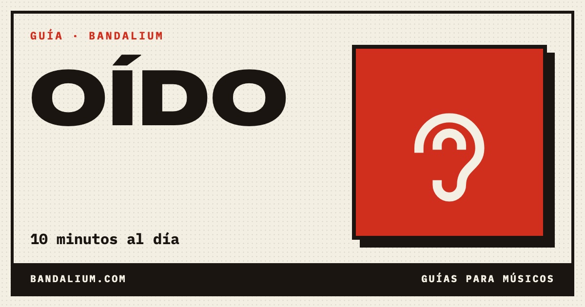 Portada de la guía: Cómo entrenar el oído musical: intervalos y acordes