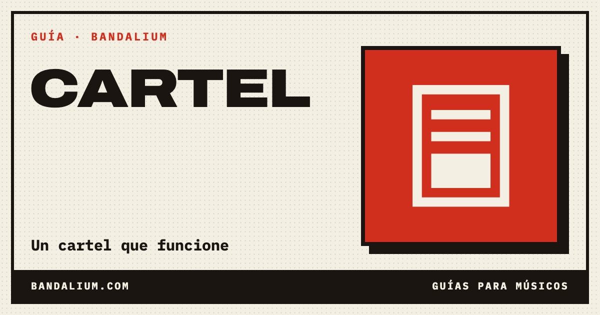 Portada de la guía: Cómo hacer un cartel de concierto