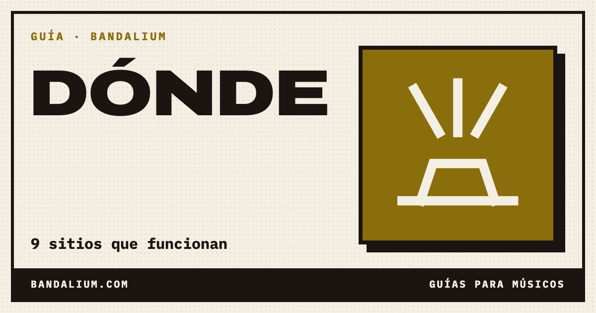 Portada de la guía: Dónde encontrar músicos para tu banda: 9 sitios que funcionan